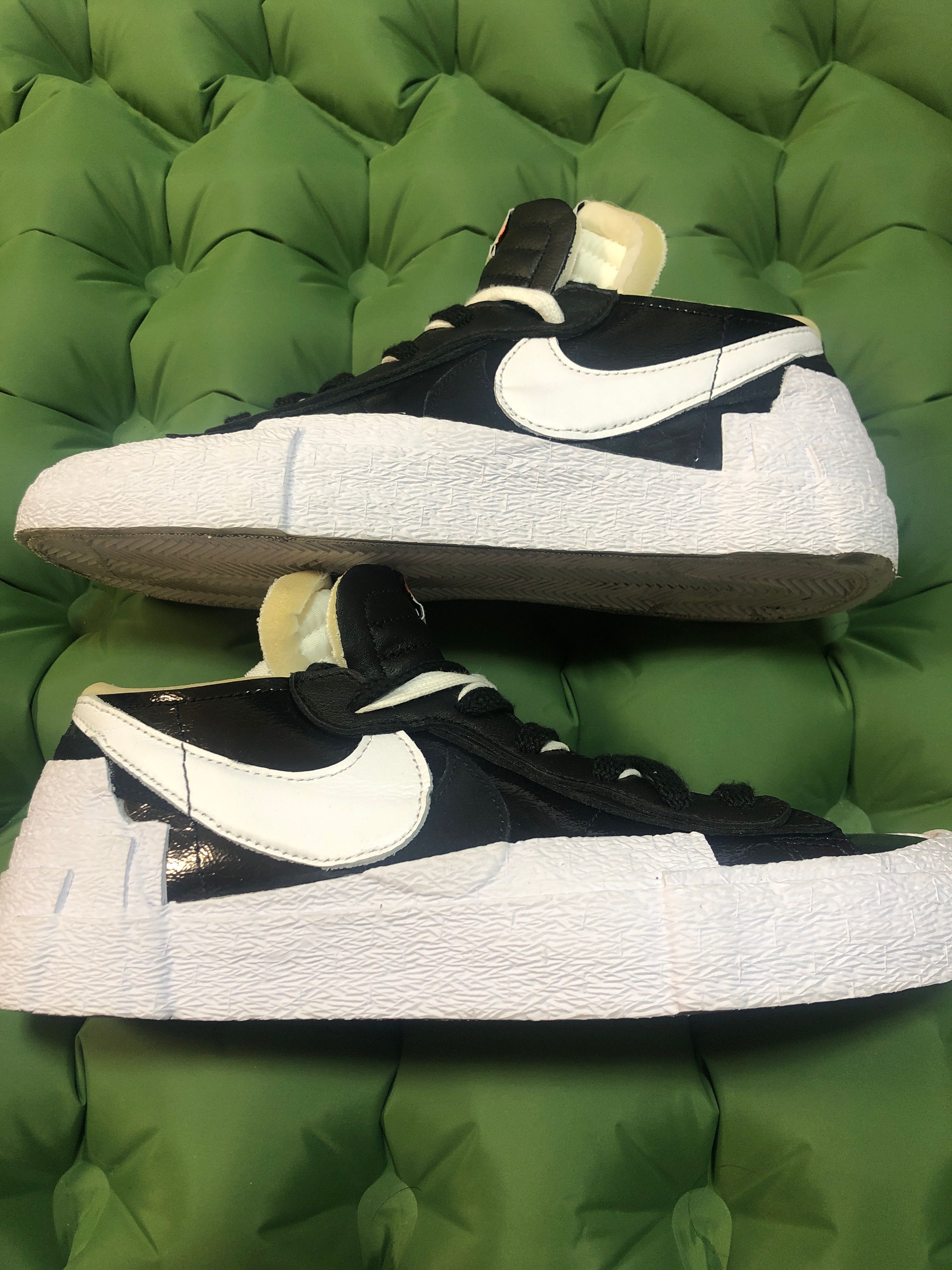 sacai × Nike Blazer Low "Black Patent Leather"