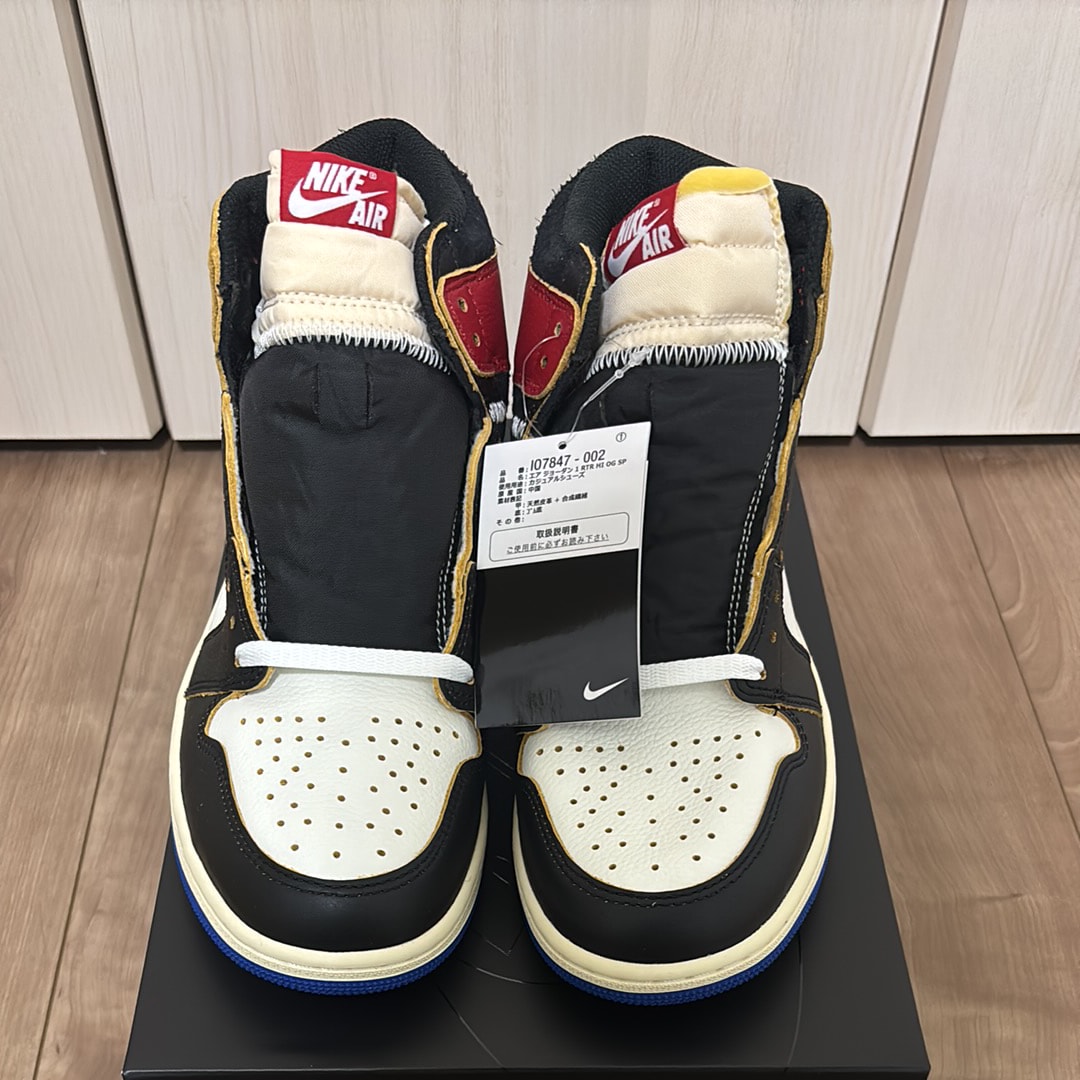 fragment design × UNION × Nike Air Jordan 1 High OG "Black/Varsity Red"