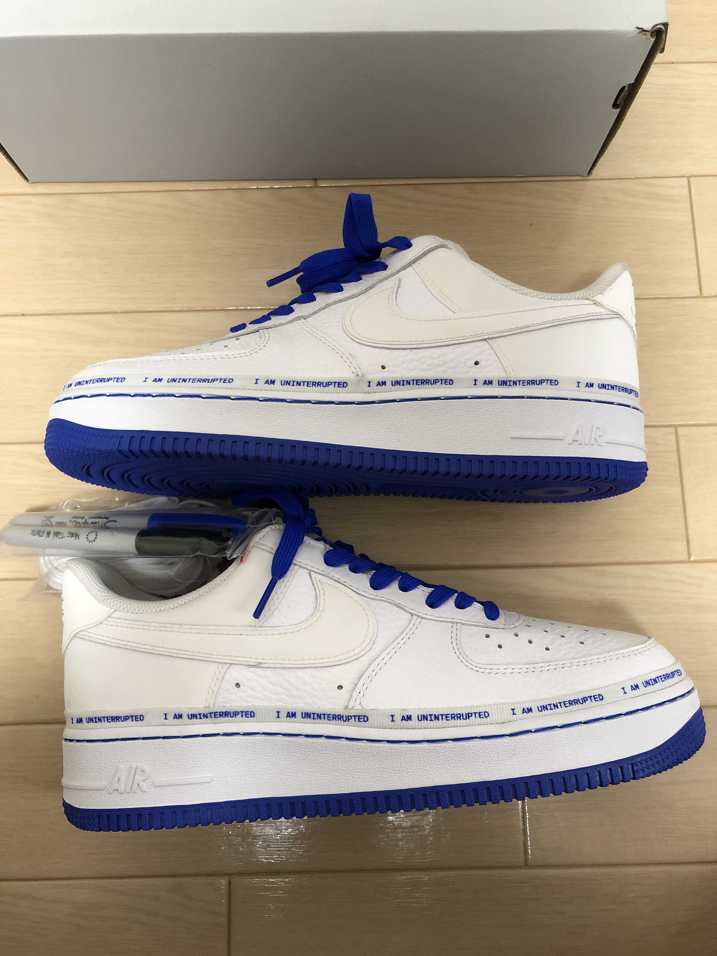 Uninterrupted × Nike Air Force 1 "White/Lapis Blue"