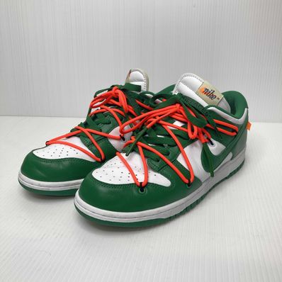 Off-White × Nike Dunk Low "White/Pine Green"