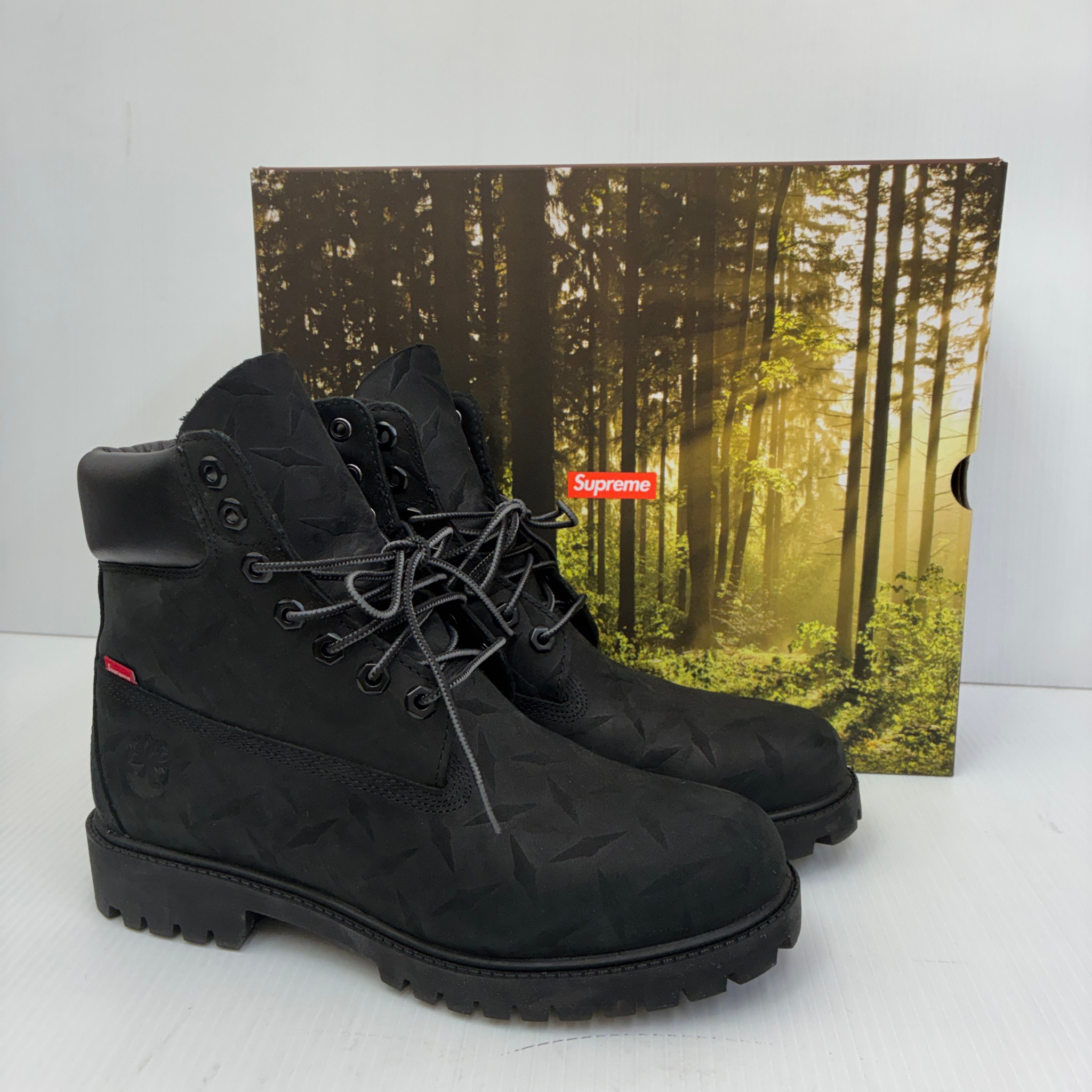 Supreme × Timberland Diamond Plate 6inch Premium Waterproof Boot "Black"
