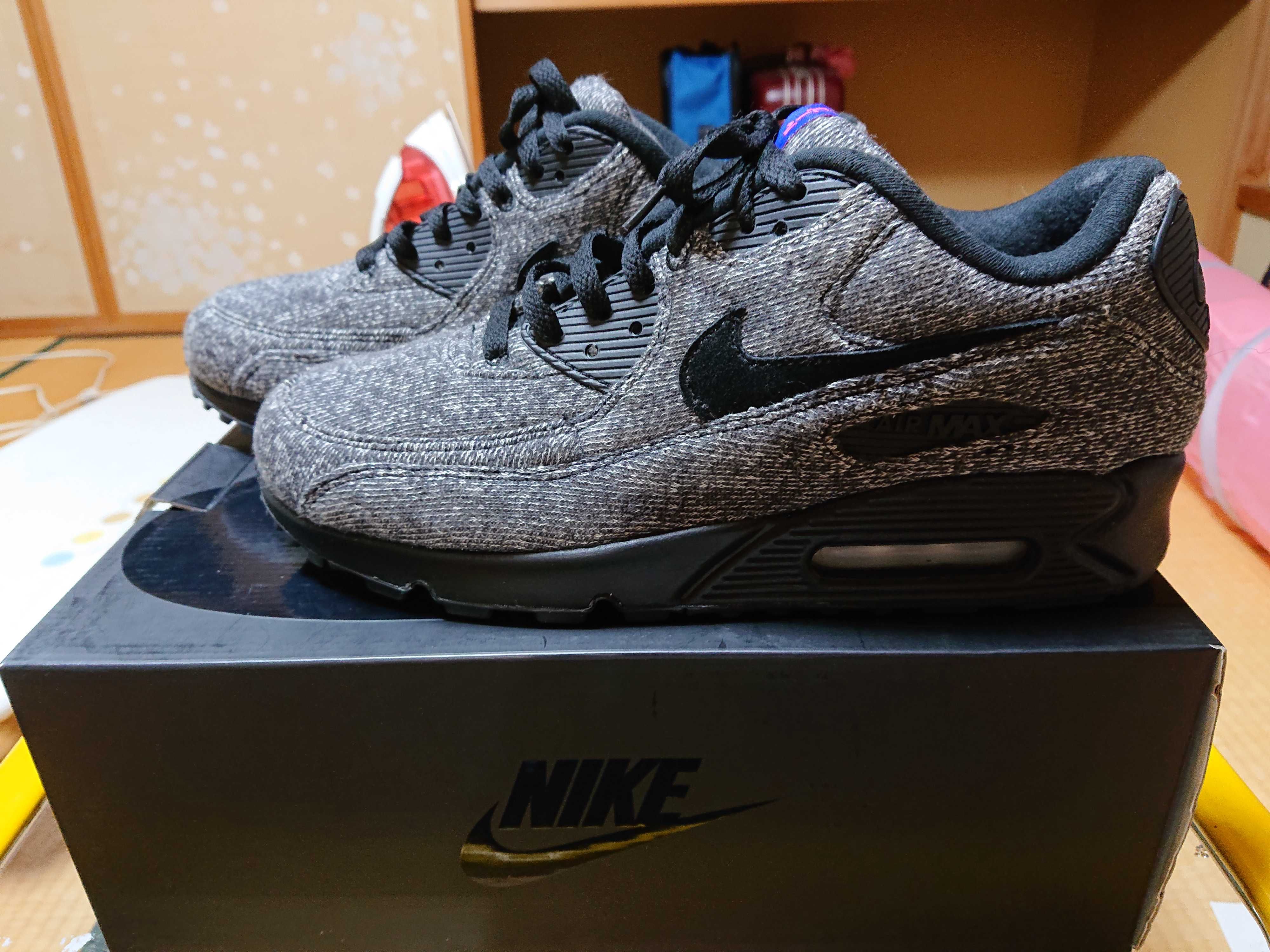 LOOPWHEELER × Nike Air Max 90 "Grey/Black"