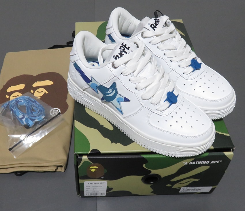 A BATHING APE®︎ BAPE STA White ABC Camo "Blue" (2022)