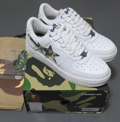 A BATHING APE®︎ BAPE STA White ABC Camo "Green" (2022)