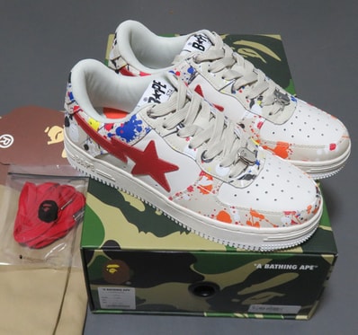 A BATHING APE®︎ BAPE STA "Beige Splatter"