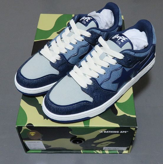 A BATHING APE®︎ BAPE SK8 STA Denim "Indigo"