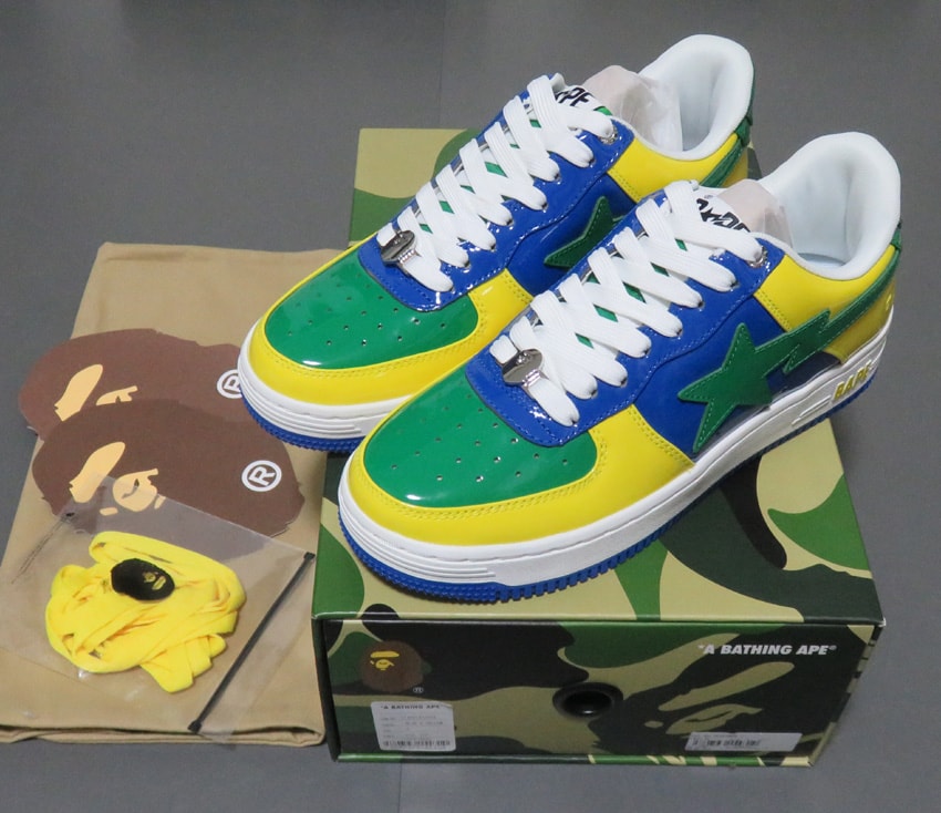 アベイシングエイプ ベイプスタ ナショナルカラー "ブルー/イエロー"