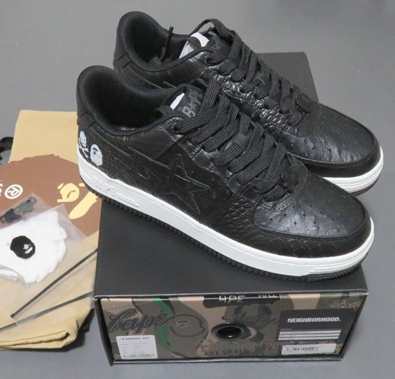 NEIGHBORHOOD × A BATHING APE®︎ BAPE STA "Black"