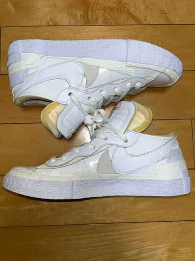sacai × Nike Blazer Low "White Patent Leather"