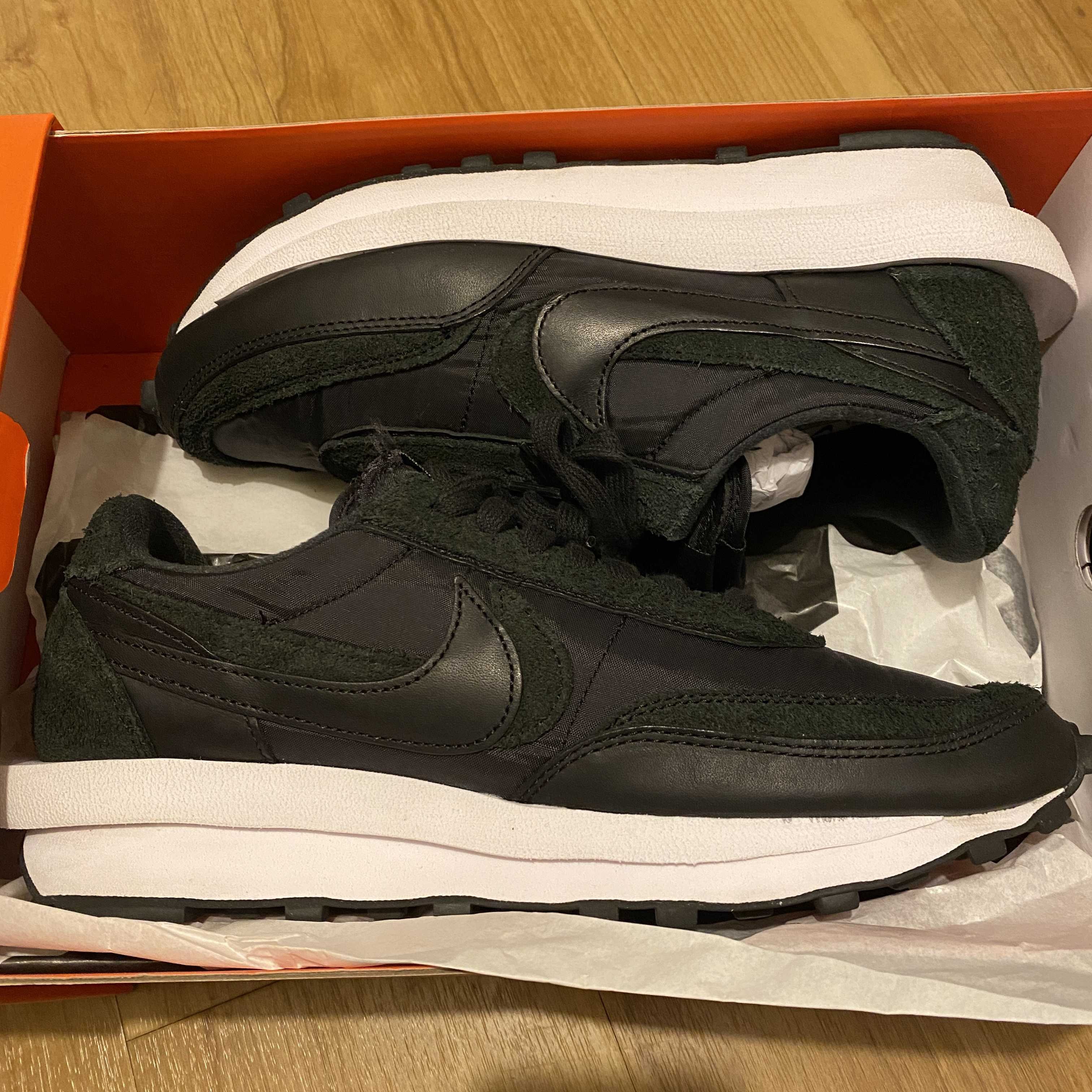 sacai × Nike LDV Waffle "Triple Black"