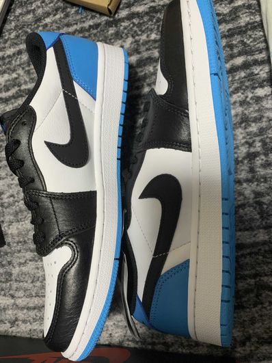 Nike Air Jordan 1 Low OG "Black and Dark Powder Blue/UNC"