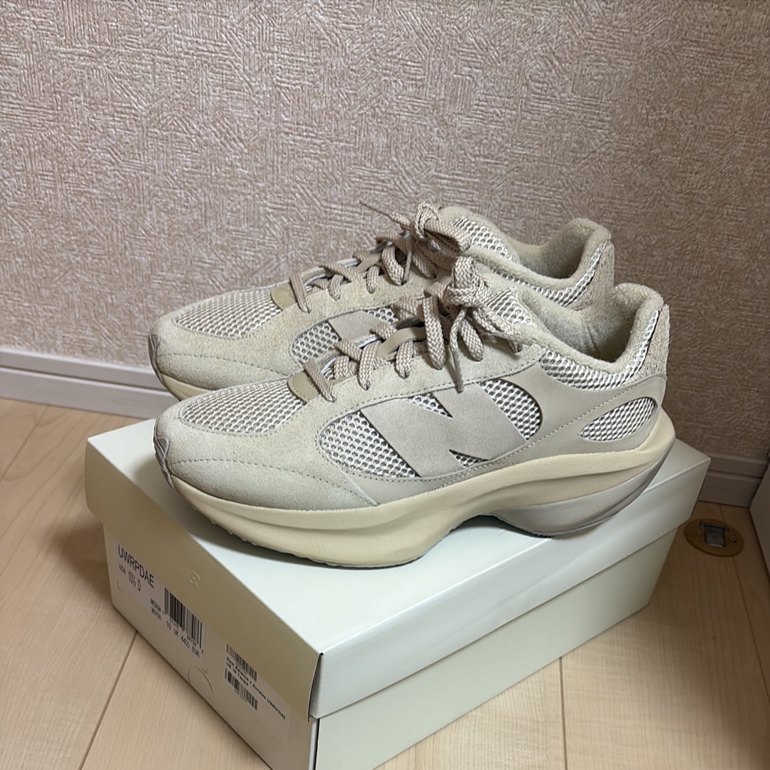 オーラリー × ニューバランス ワープドランナー "ライトグリーン ベージュ"