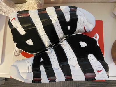NIKE AIR MORE UPTEMPO "WHITE/BLACK/UNIVERSITY RED"(2020)