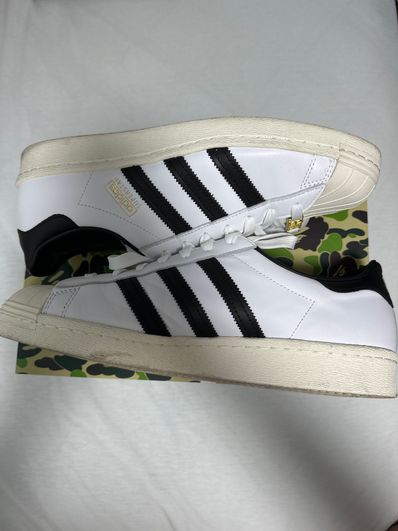 A BATHING APE × adidas Superstar 80s "White/Black"