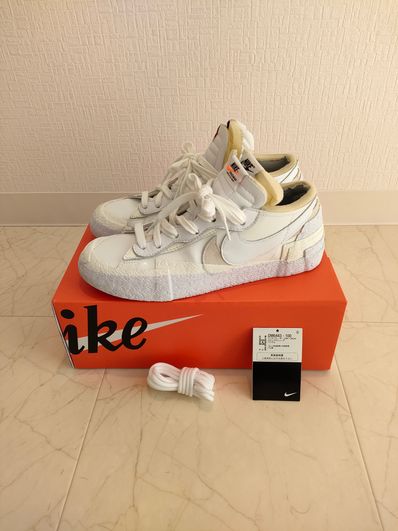 sacai × Nike Blazer Low "White Patent Leather"