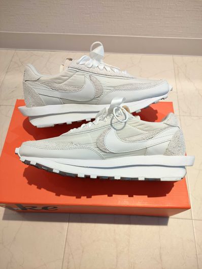 sacai × Nike LDV Waffle "Triple White"