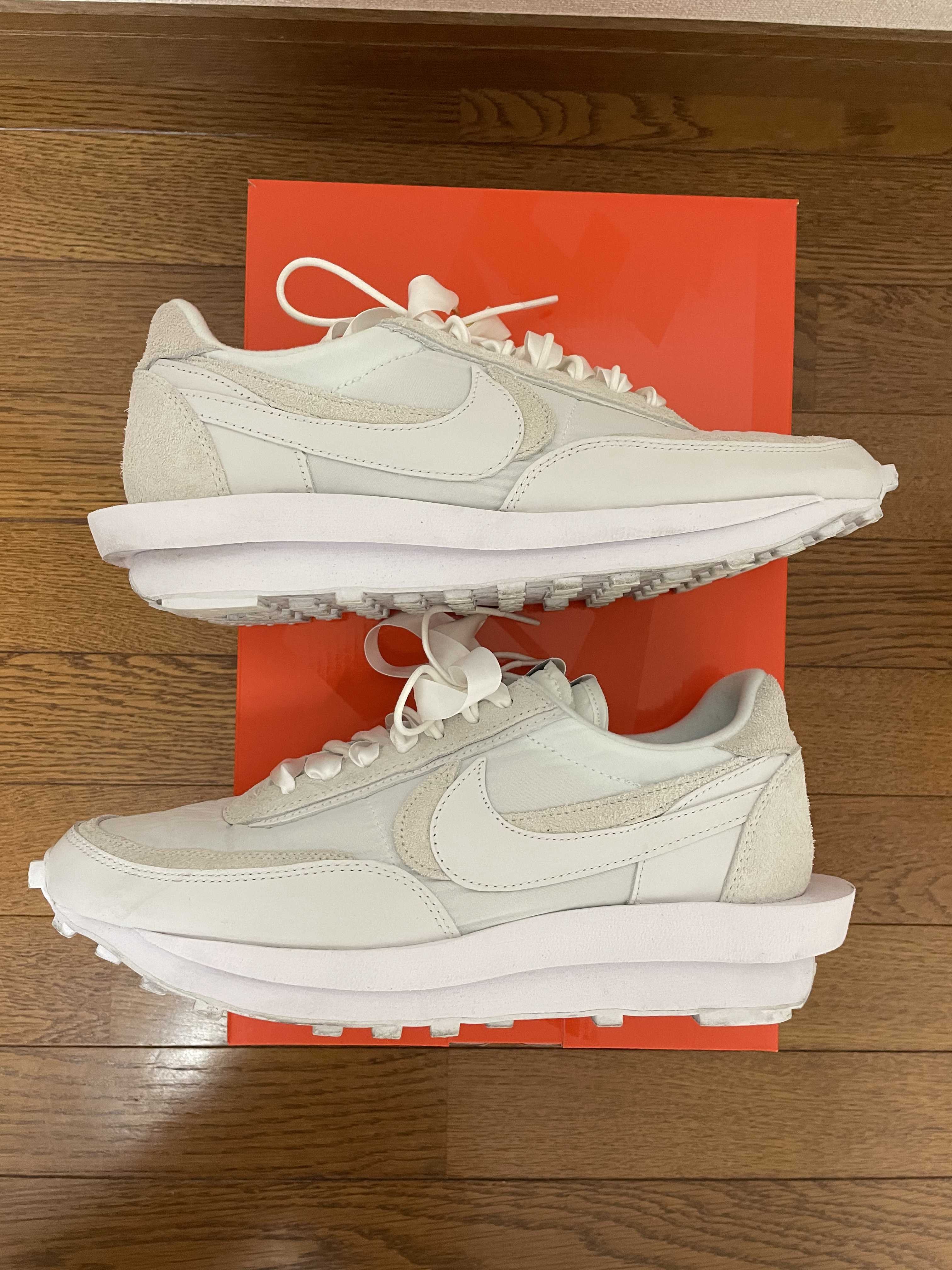 sacai × Nike LDV Waffle "Triple White"