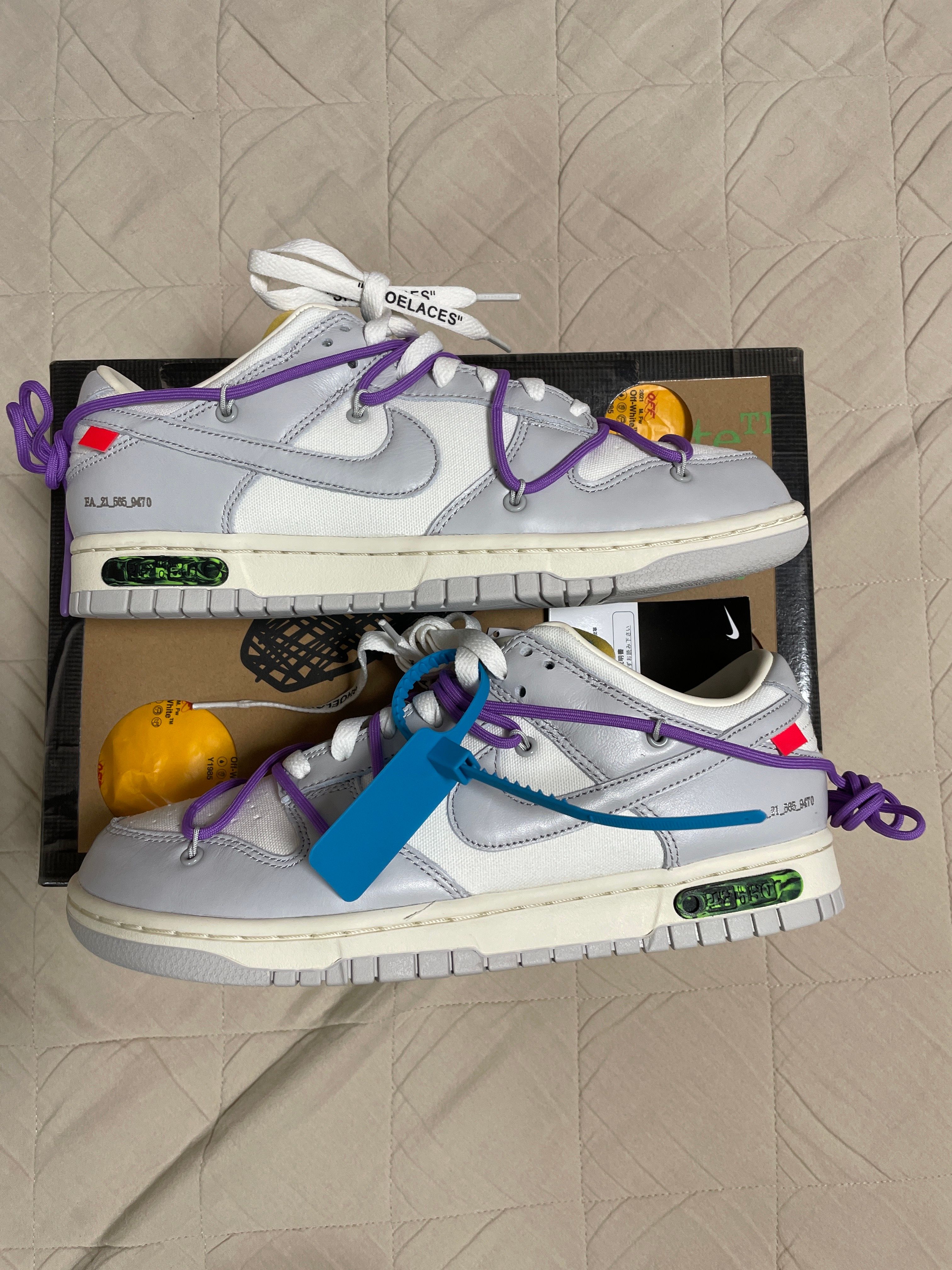 Off-White × Nike Dunk Low "Sail/Neutral Gray"