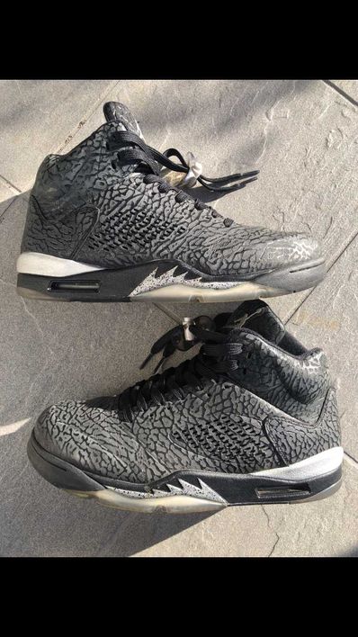 Nike Air Jordan 5 Retro 3Lab5 "Black Silver"