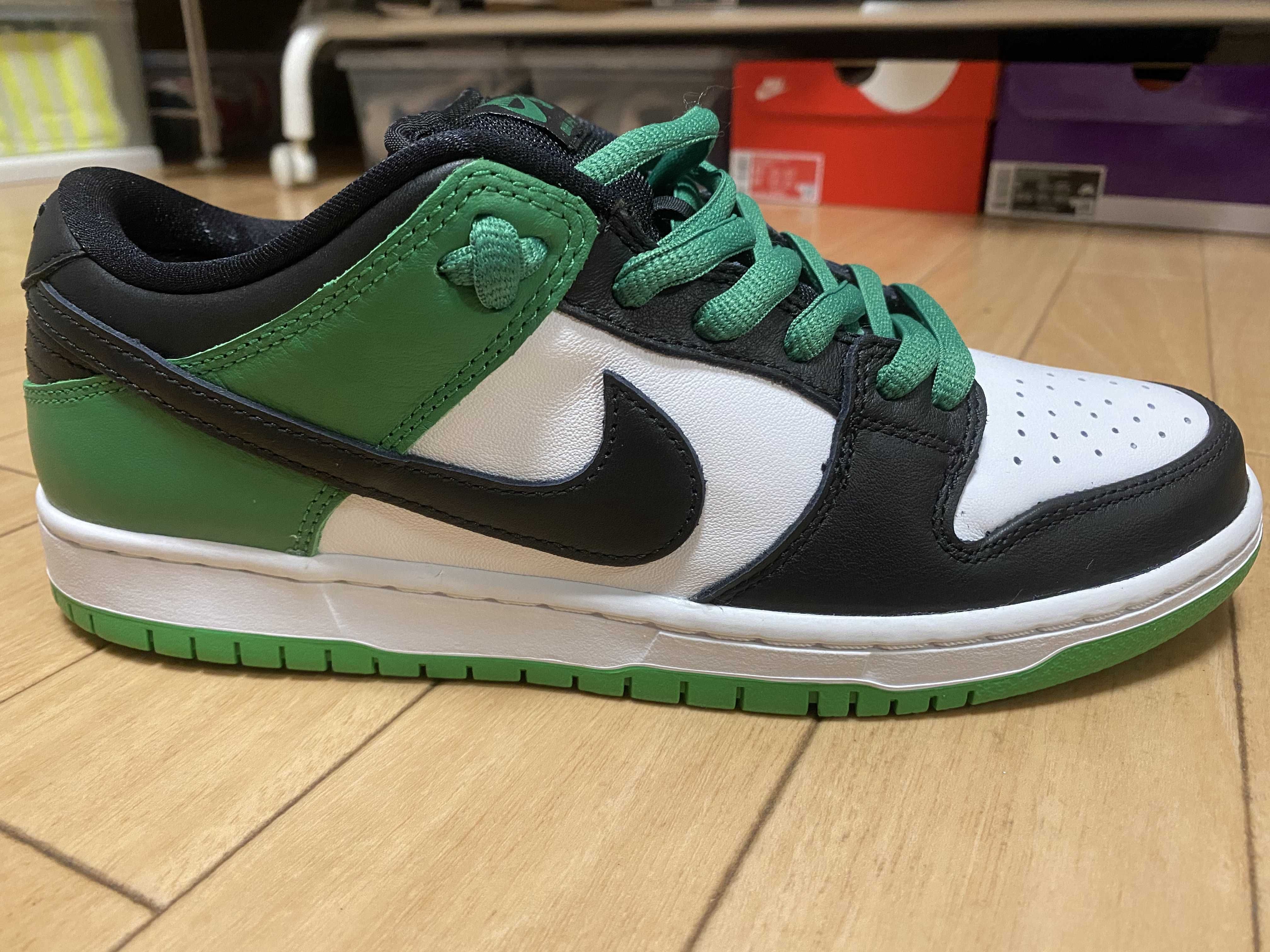 Nike SB Dunk Low Pro "Black and Classic Green"