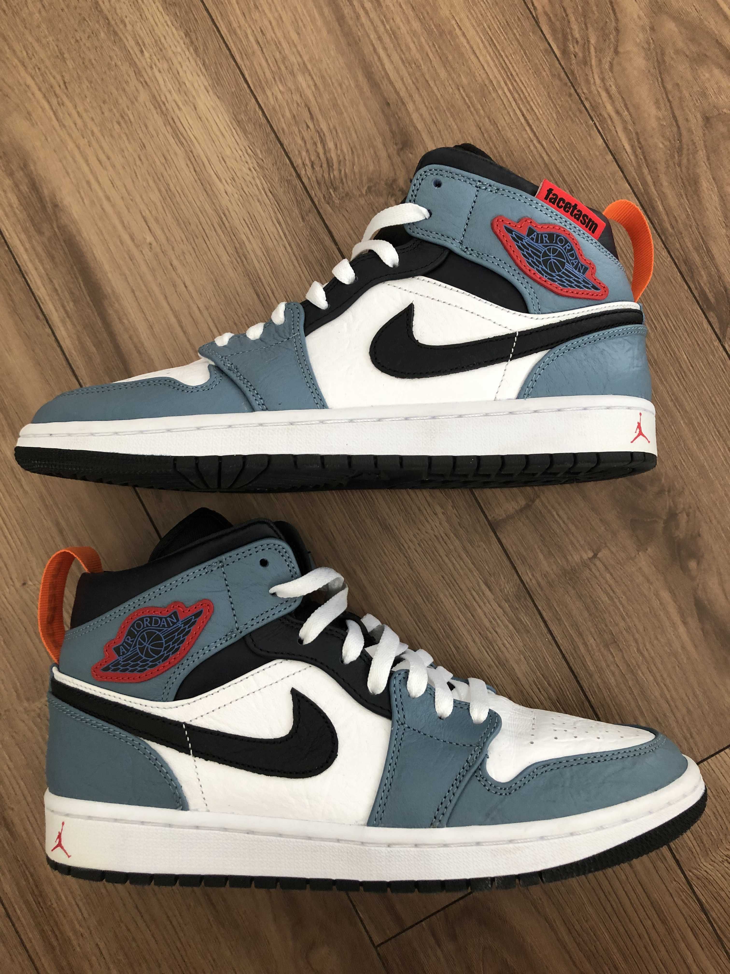 FACETASM × Nike Air Jordan 1 Mid "White/Navy"
