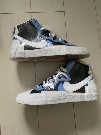 sacai × NIKE BLAZER MID "BLACK / BLUE"
