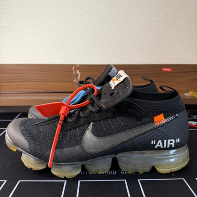 Off-White × Nike Air Vapormax "Black/Total Orange/Clear"