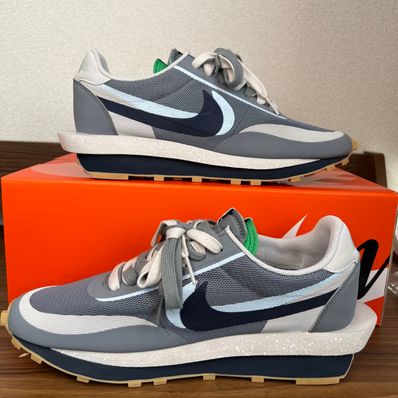 CLOT × Sacai × Nike LD Waffle "Grey Obsidian/Cool Grey"