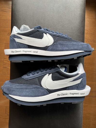 Fragment × sacai × Nike LD Waffle "Blackended Blue"