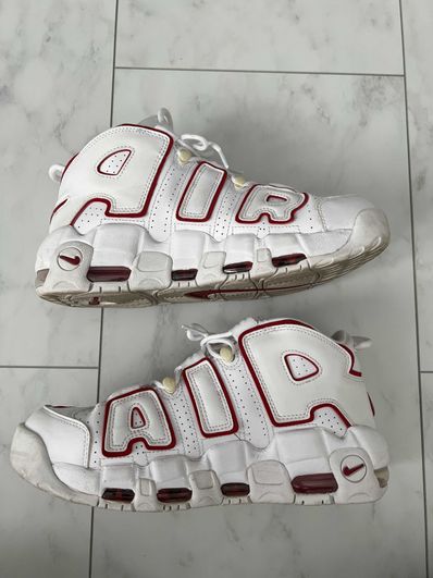 NIKE AIR MORE UPTEMPO "WHITE/VARSITY RED" (2021)