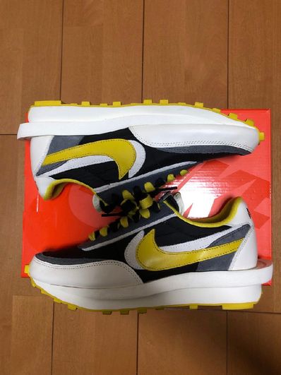 UNDERCOVER × sacai × Nike LD Waffle "Black/Sail-Dark Grey-Bright Citron"