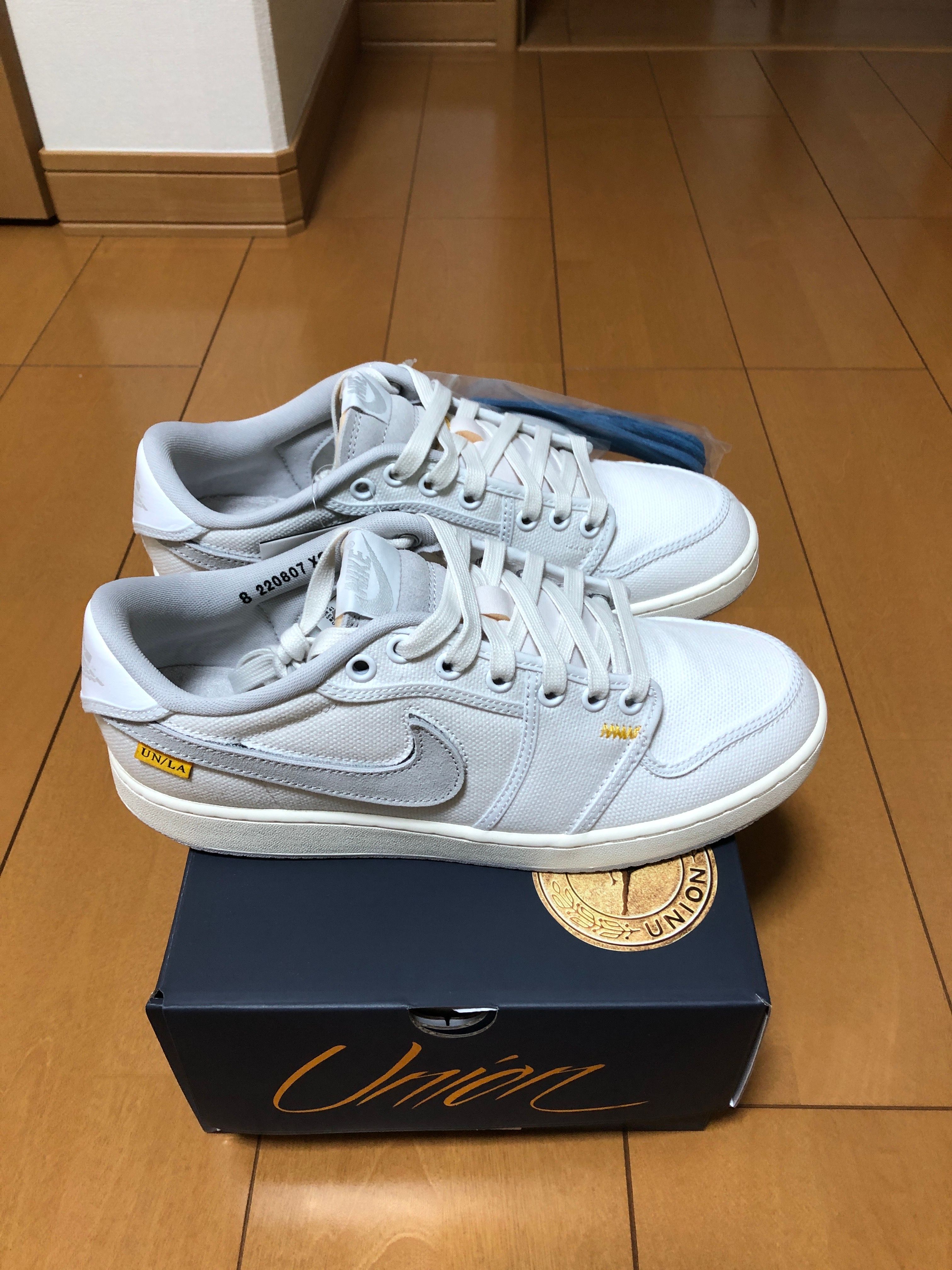 UNION × Nike Air Jordan 1 Low KO "White Canvas"