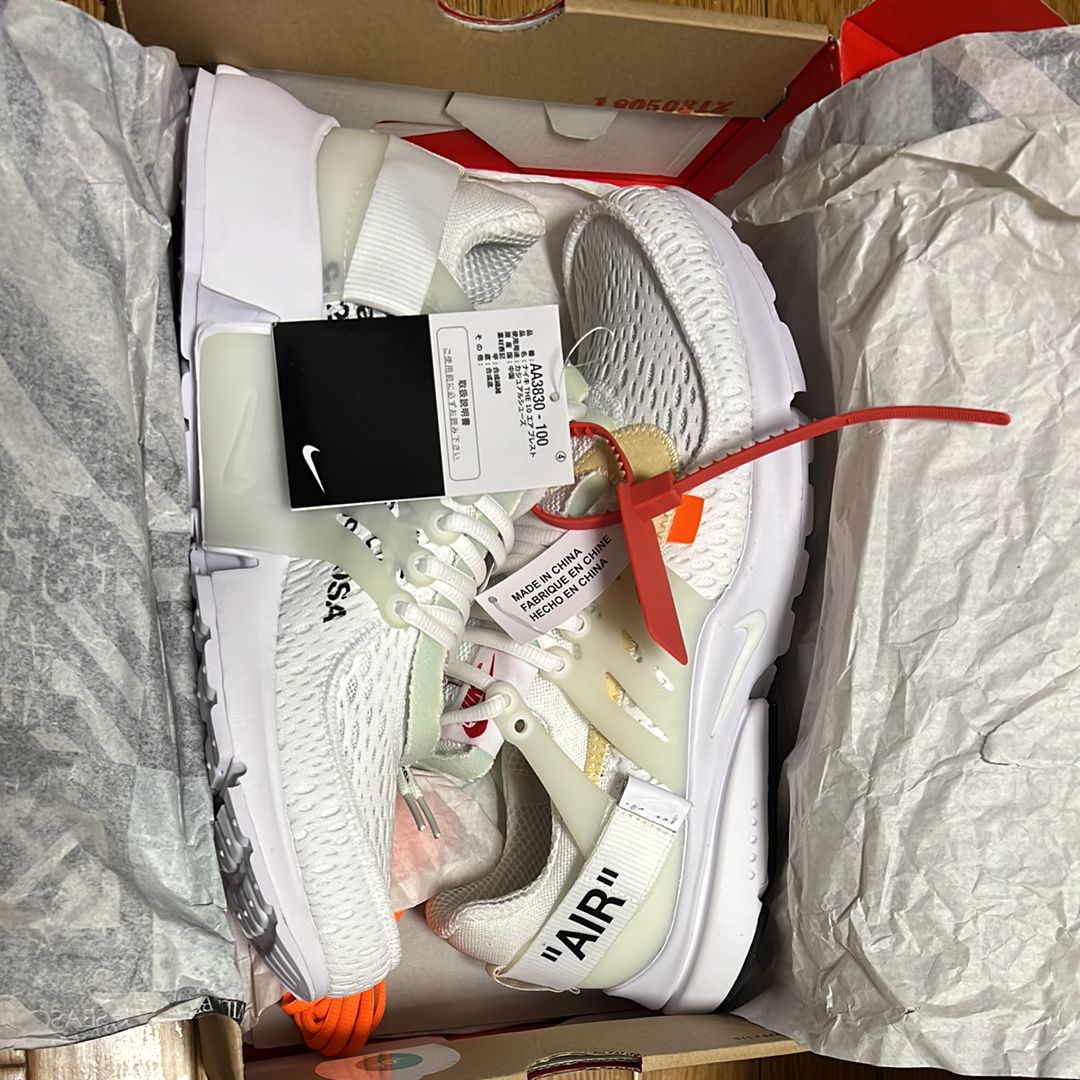Off-White × Nike Air Presto "White/Black/Cone"