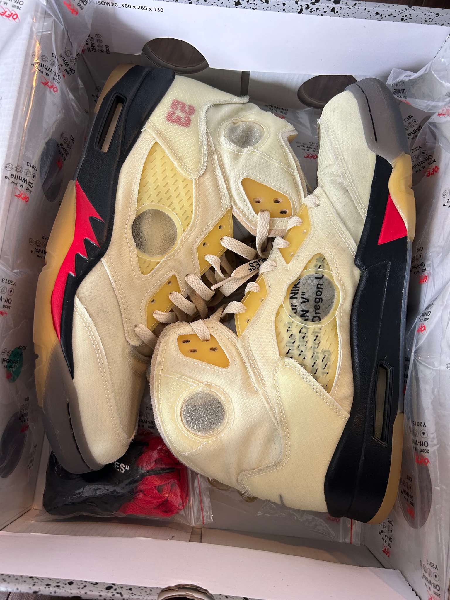 Off-White × Nike Air Jordan 5 "Sail"
