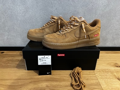 Supreme × Nike Air Force 1 Low "Flax/Wheat"