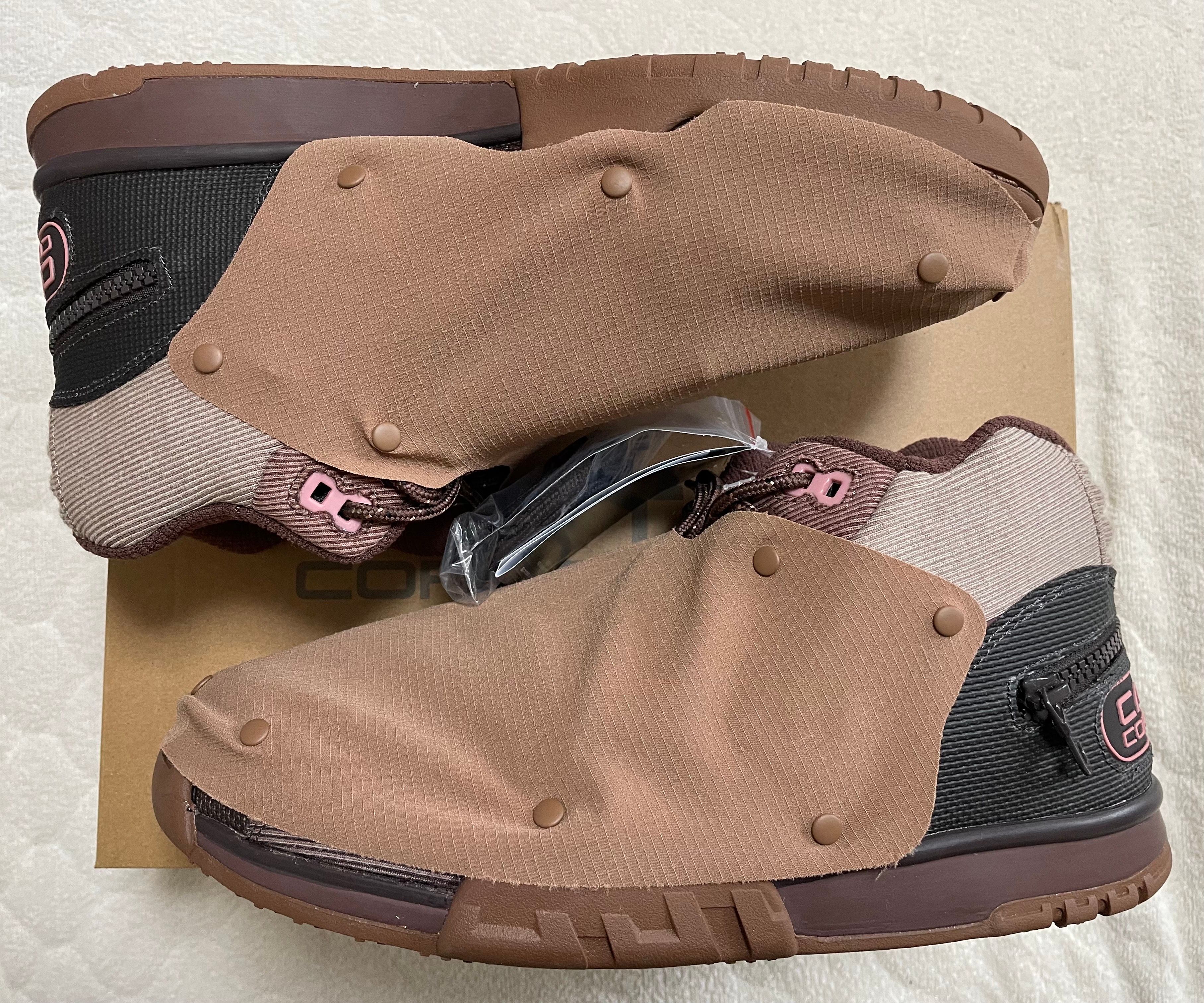 Travis Scott x Nike Air Trainer 1 SP "Archaeo Brown and Rust Pink"