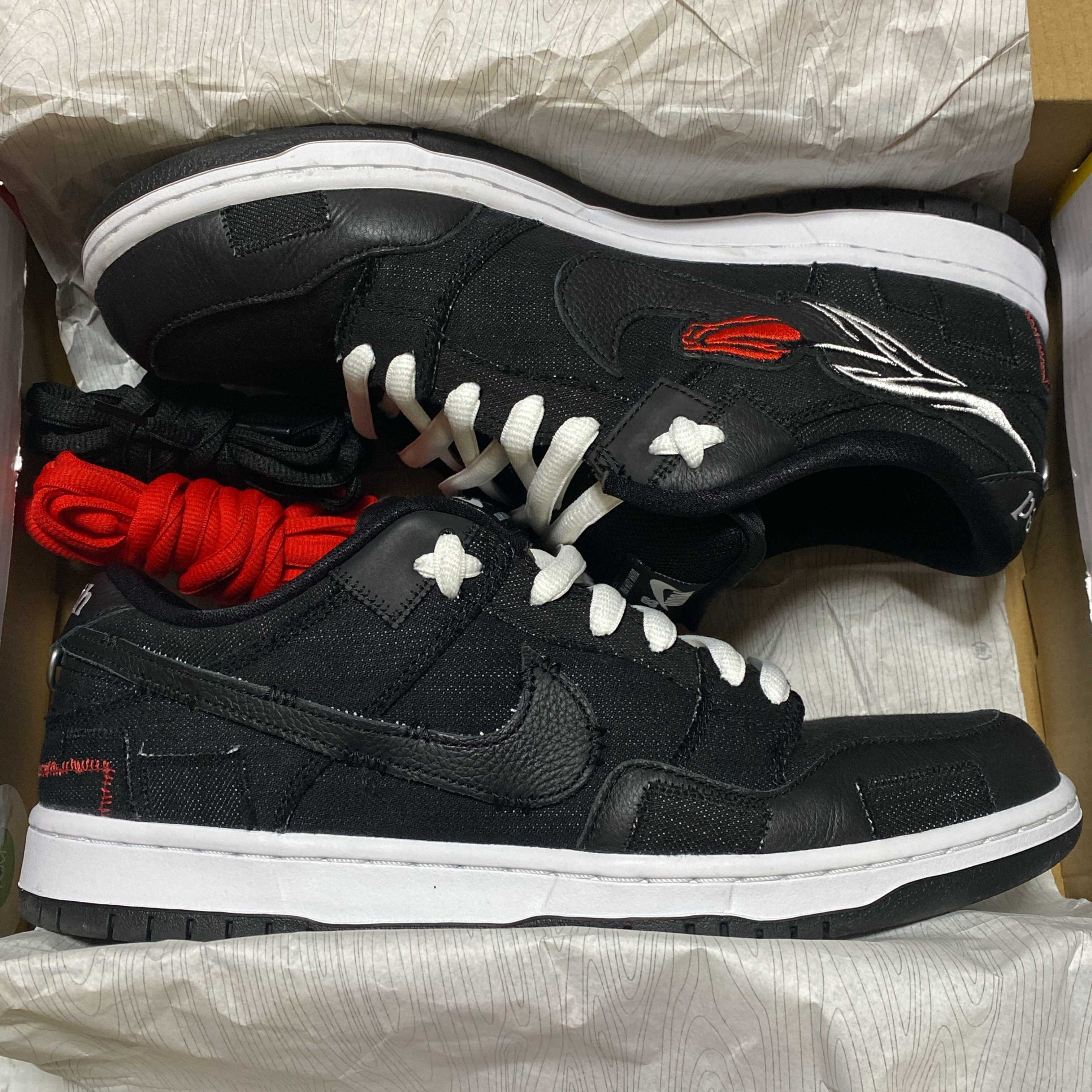 Wasted Youth × Nike SB Dunk Low "Black Denim" / VERDY
