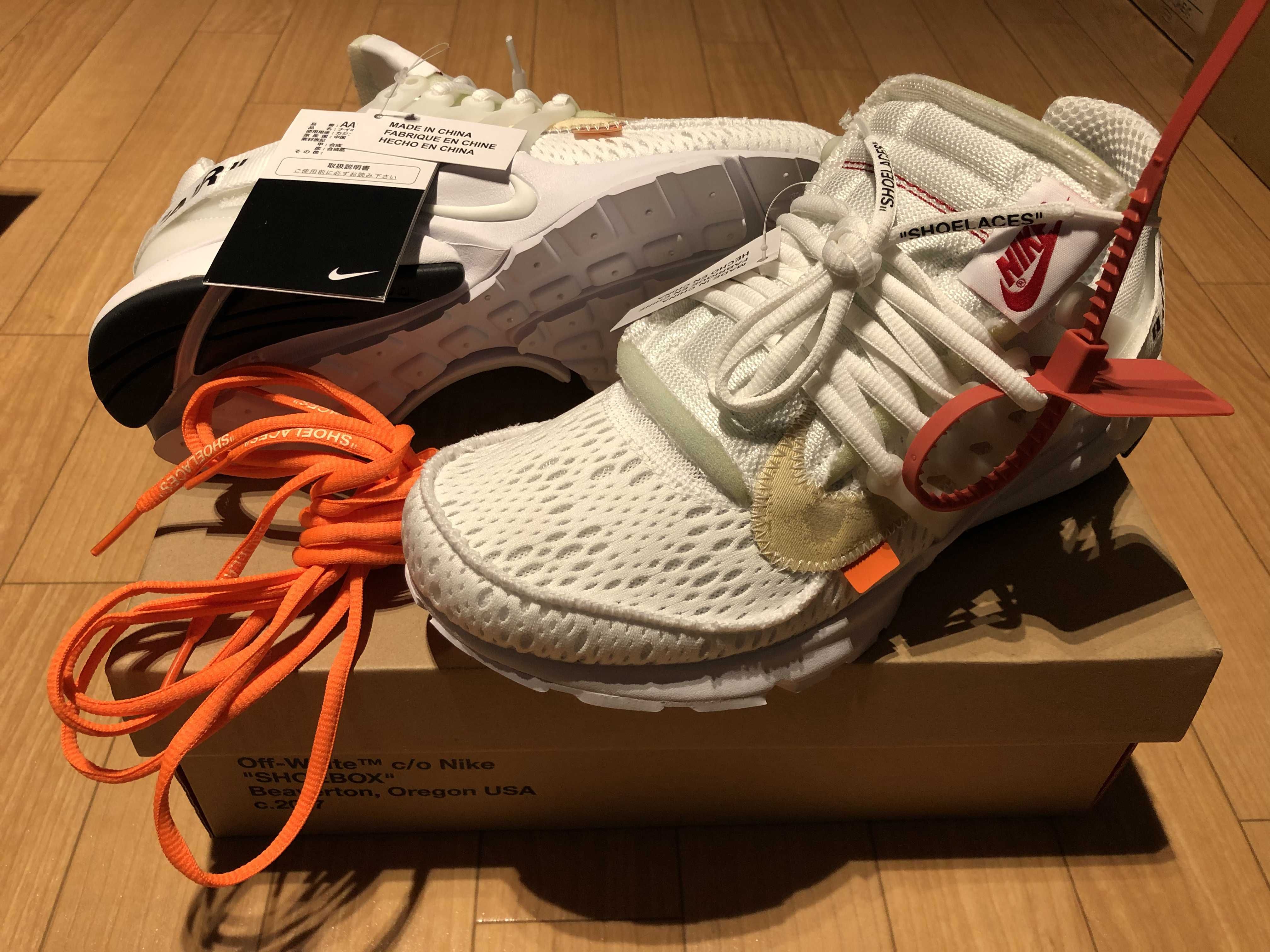 Off-White × Nike Air Presto "White/Black/Cone"