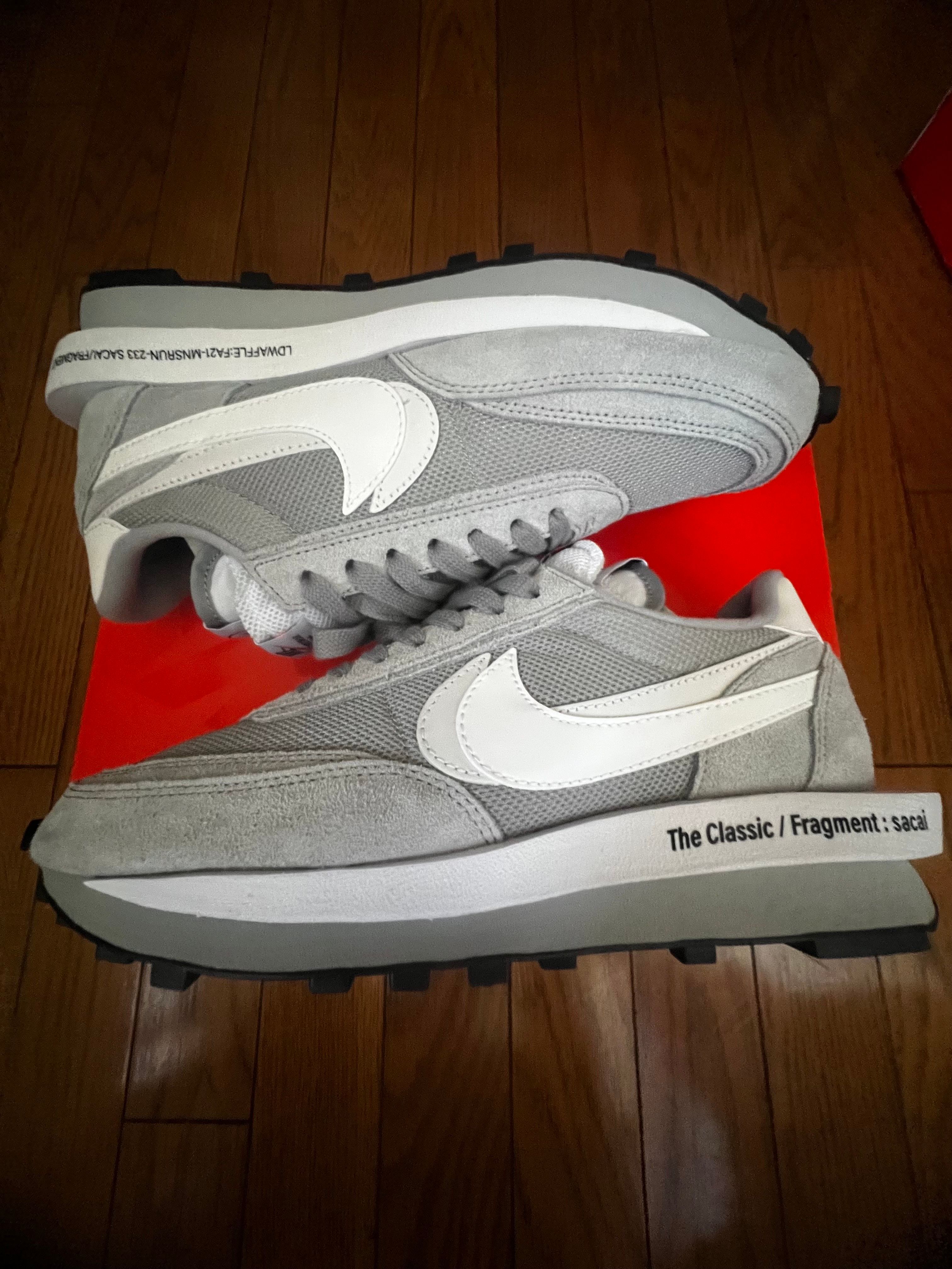 Fragment × sacai × Nike LD Waffle "Light Smoke Grey"