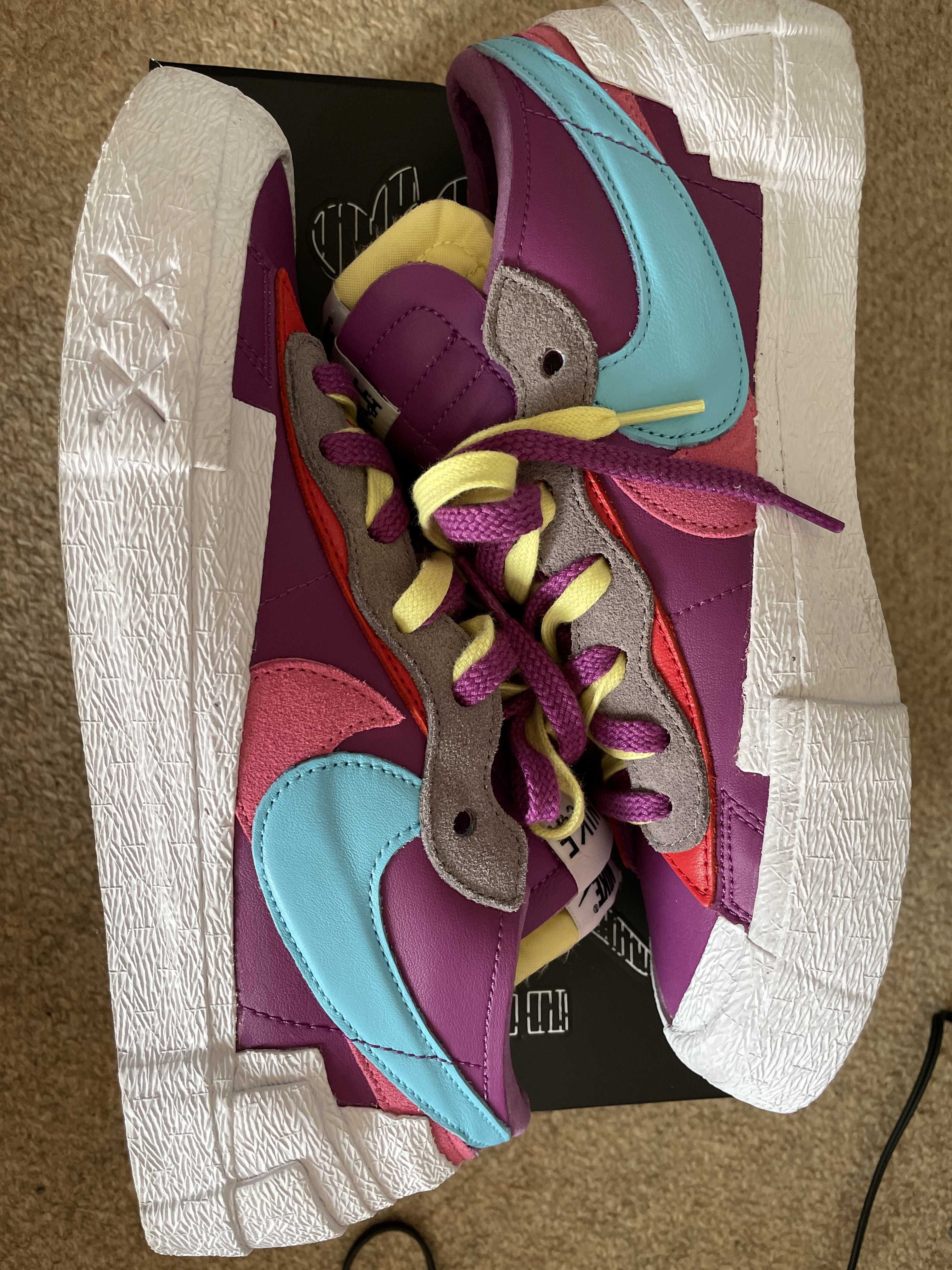 KAWS × sacai × Nike Blazer Low "Purple Dusk"
