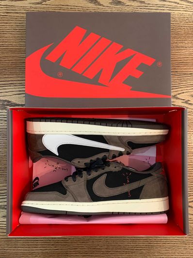 Travis Scott × Nike Air Jordan 1 Low OG SP-T "Black/Dark Mocha"