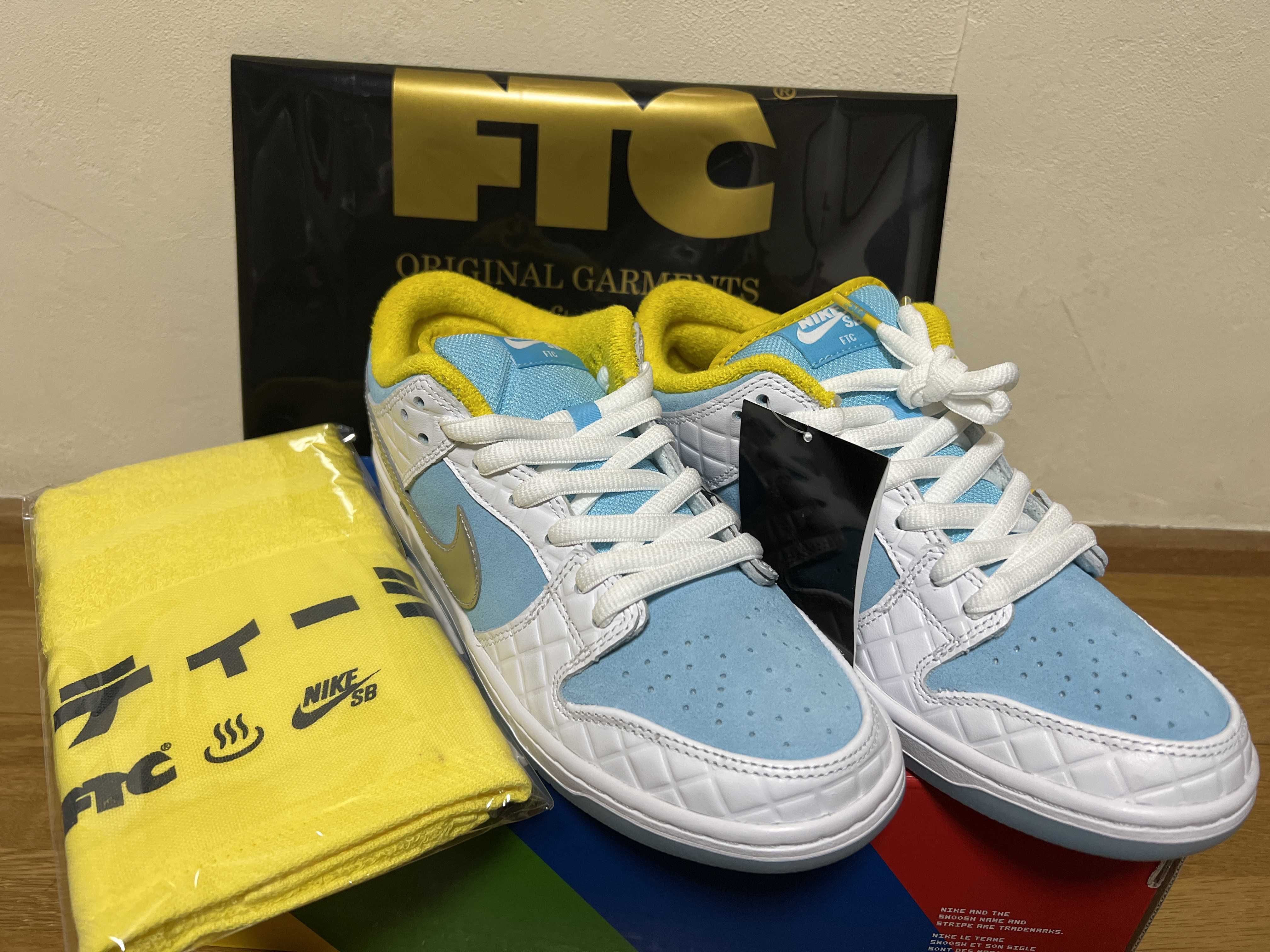 FTC × Nike SB Dunk Low "White/Blue"