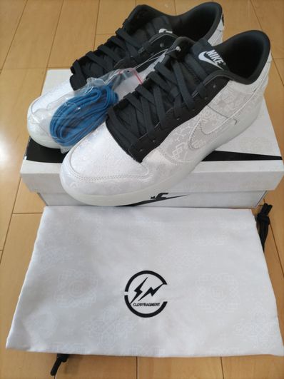 CLOT × Fragment × Nike Dunk Low "Black and White"