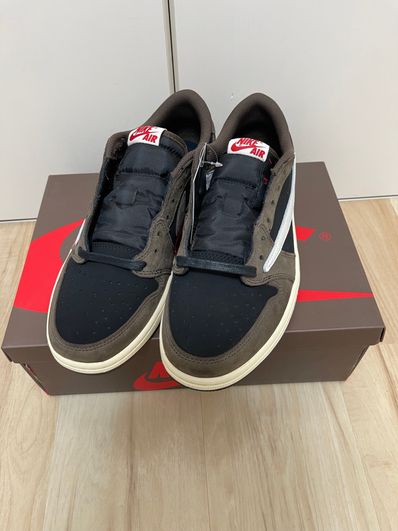Travis Scott × Nike Air Jordan 1 Low OG SP-T "Black/Dark Mocha"