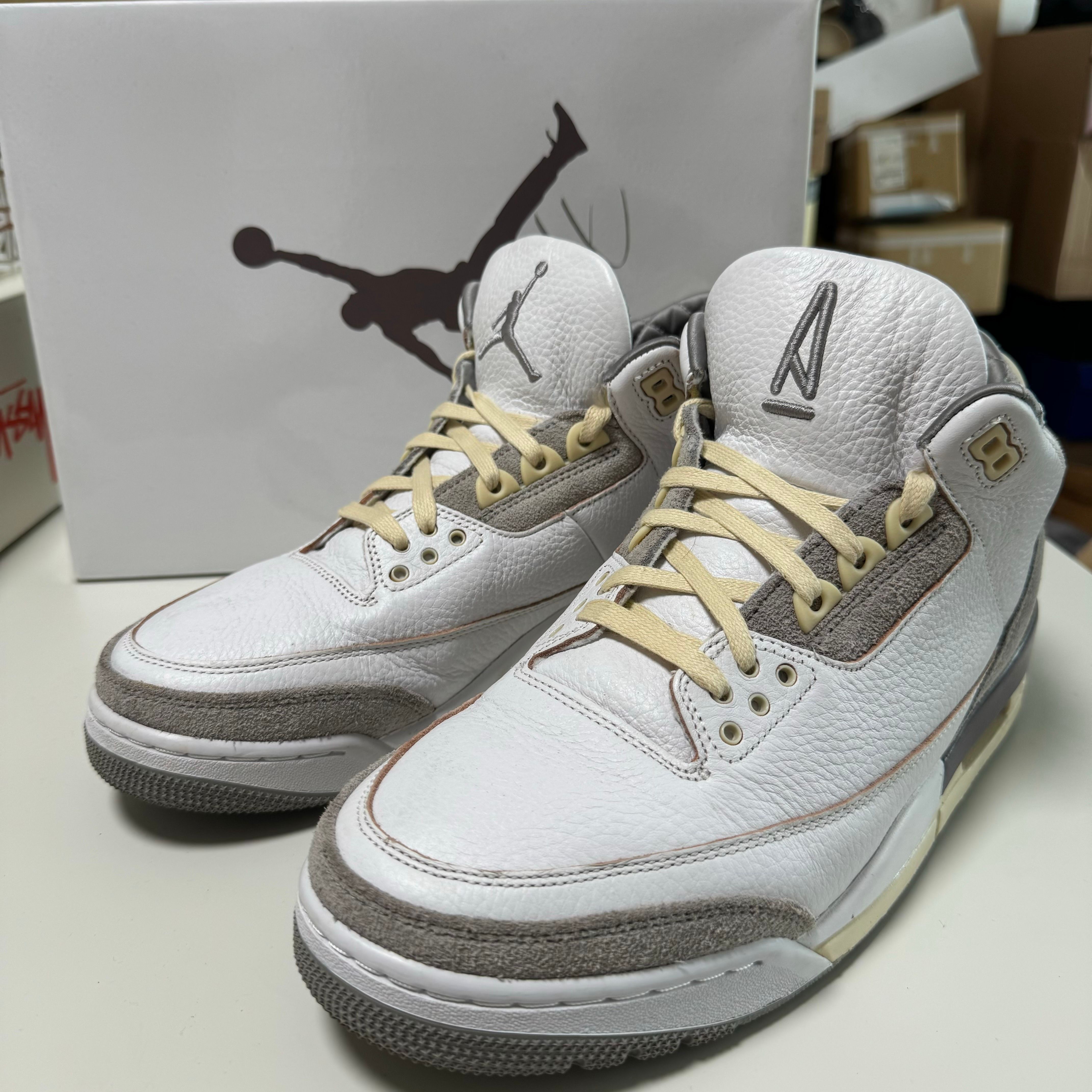 A Ma Maniere × Nike Women's Air Jordan 3 Retro SP "White/Medium Grey Violet Ore"
