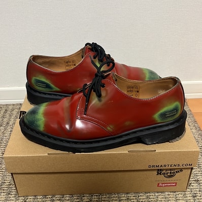 Supreme × Dr.Martens 1461 3 Eye Shoe "Red"