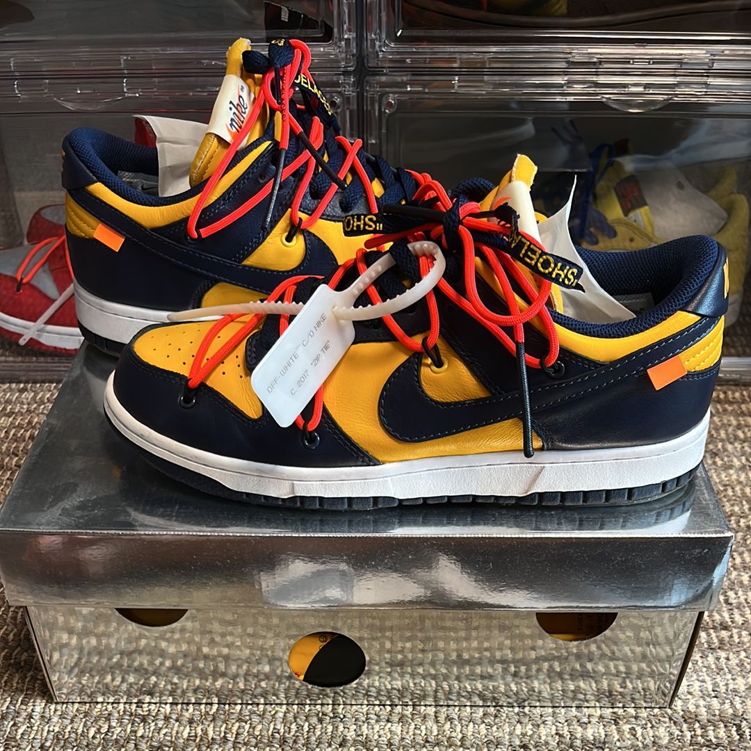Off-White × Nike Dunk Low LTHR 