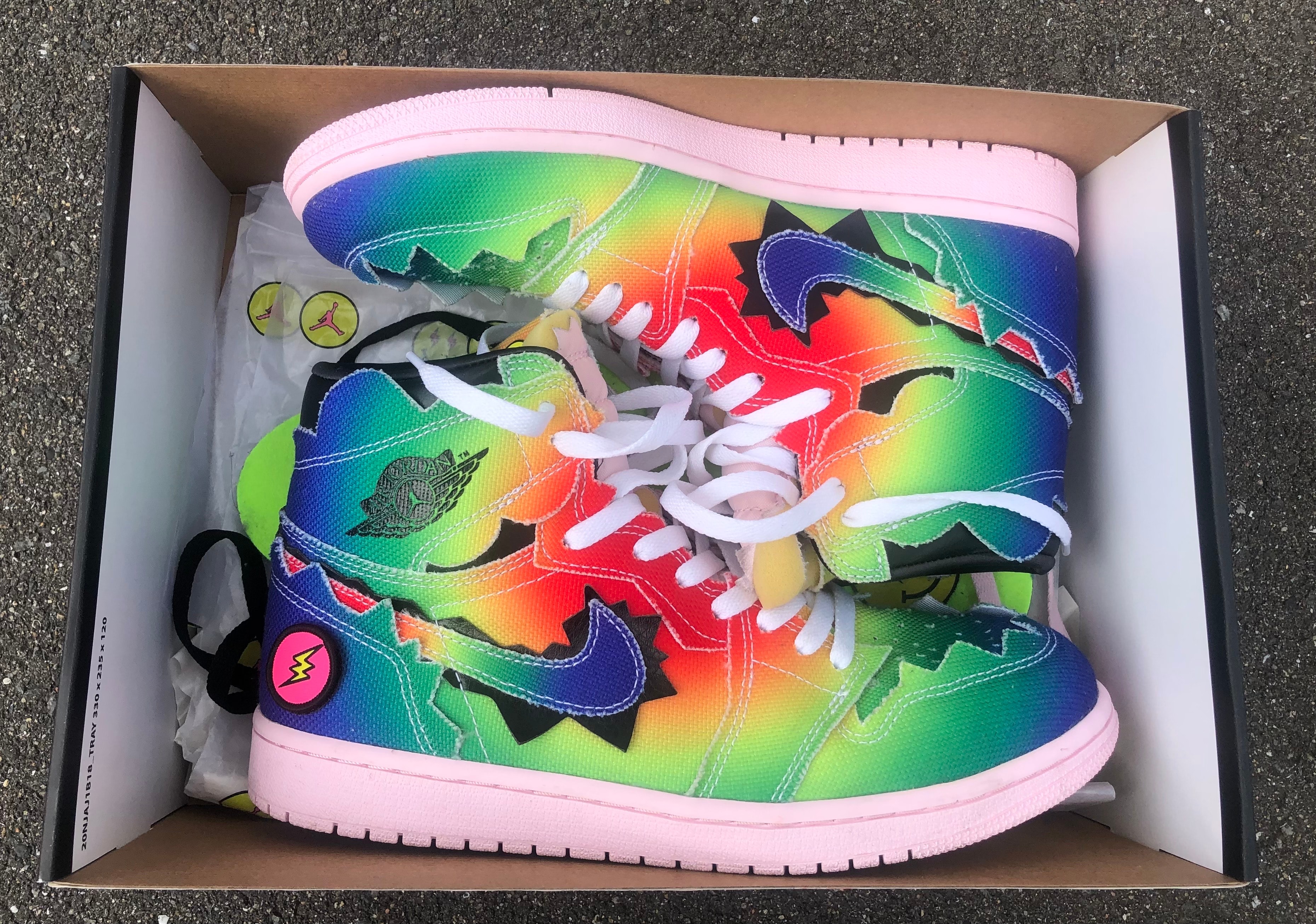 J Balvin × Nike Air Jordan 1 High OG "Rainbow"