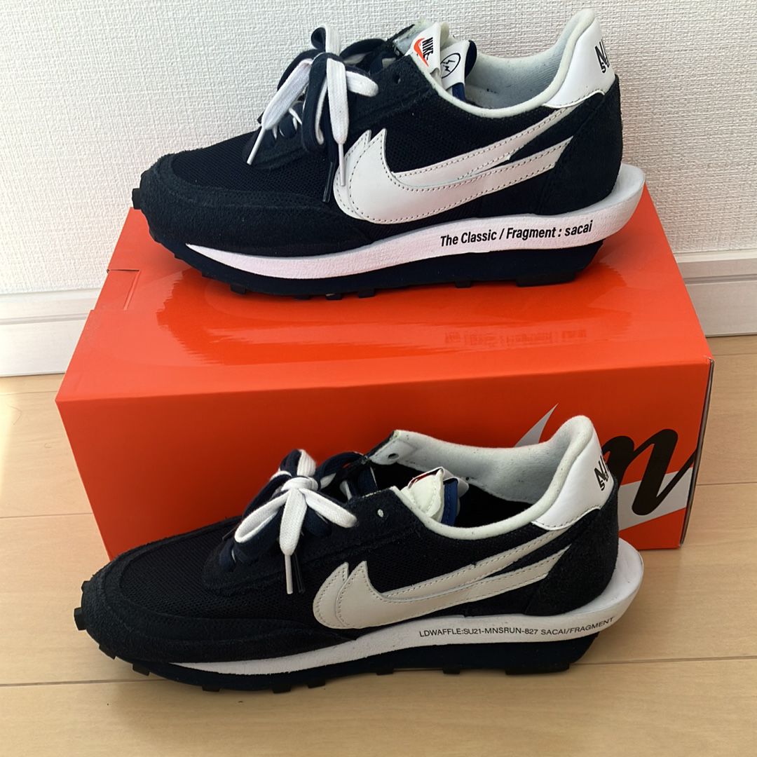 Fragment × sacai × Nike LD Waffle "Blackended Blue"