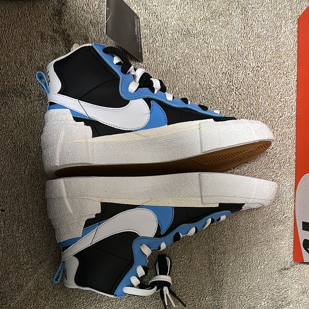 sacai × NIKE BLAZER MID "BLACK / BLUE"